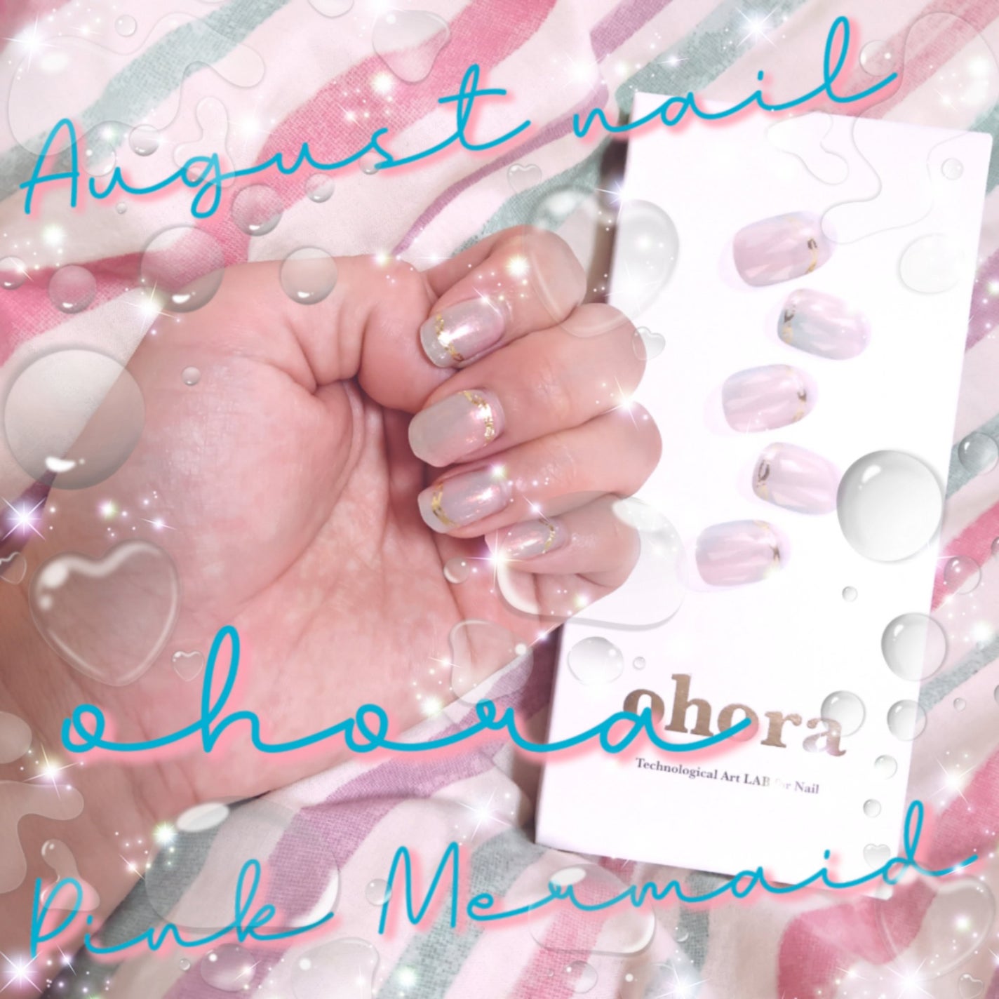 セミキュアジェルネイル(ハンド)/ohora/ネイルシールを使ったクチコミ(1枚目)