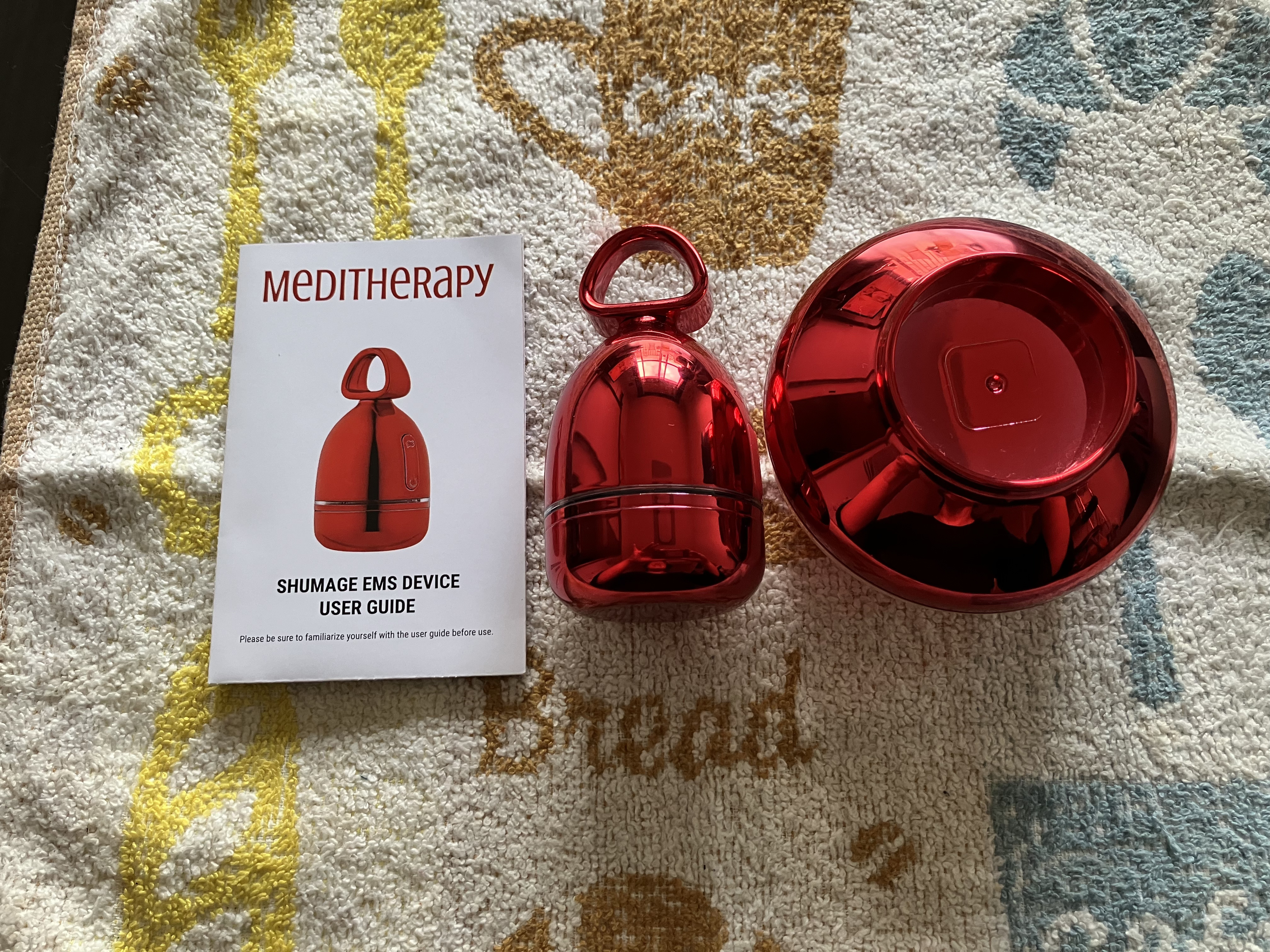 シューマジゴールド糸リフティングクリーム+EMS美顔器/MEDITHERAPY/フェイスクリームを使ったクチコミ（1枚目）