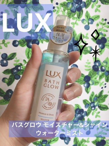 バスグロウ モイスチャー&シャイン ウォーターミスト/LUX/アウトバストリートメントを使ったクチコミ（1枚目）