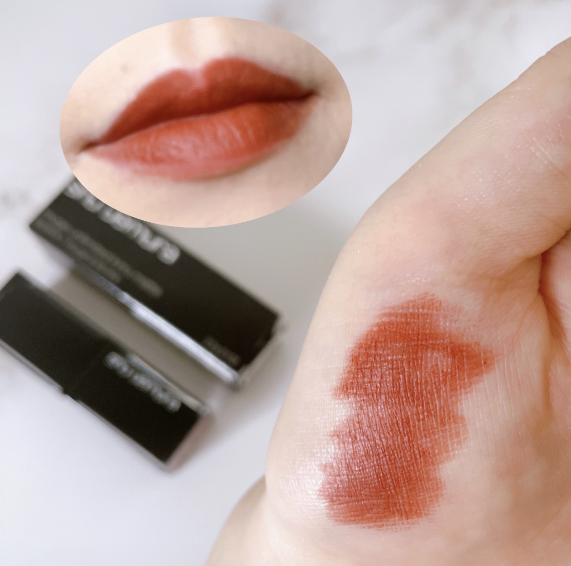 キヌ ルージュ マット BR 793/shu uemura/口紅を使ったクチコミ（3枚目）