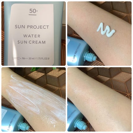 サンプロジェクト ウォーターサンクリーム SPF50+ PA+++/THANK YOU FARMER/日焼け止めクリームを使ったクチコミ(3枚目)