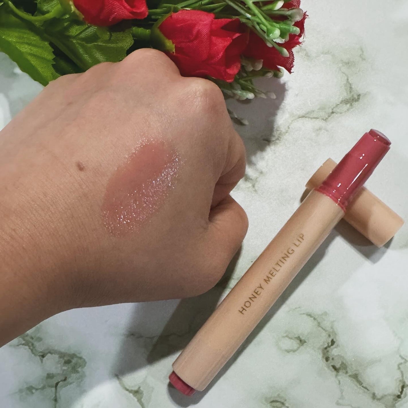 ハニーメルティングリップ/ネイチャーリパブリック/口紅を使ったクチコミ(3枚目)