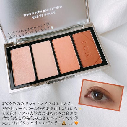 カラーリーウェイアイパレット 02 シエナブリック/MOS/アイシャドウパレットの画像