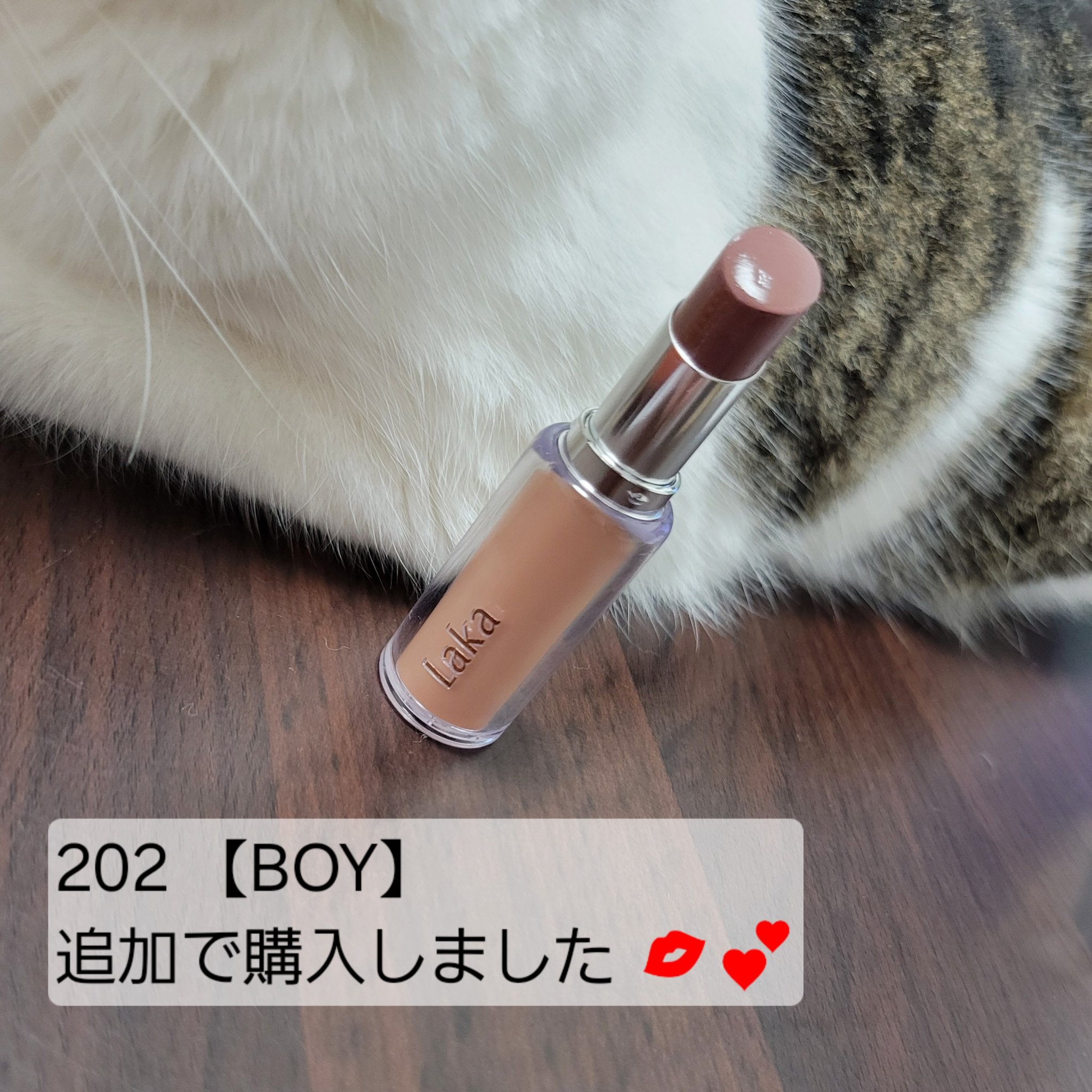 ボンディンググロウリップスティック/Laka/口紅を使ったクチコミ（2枚目）