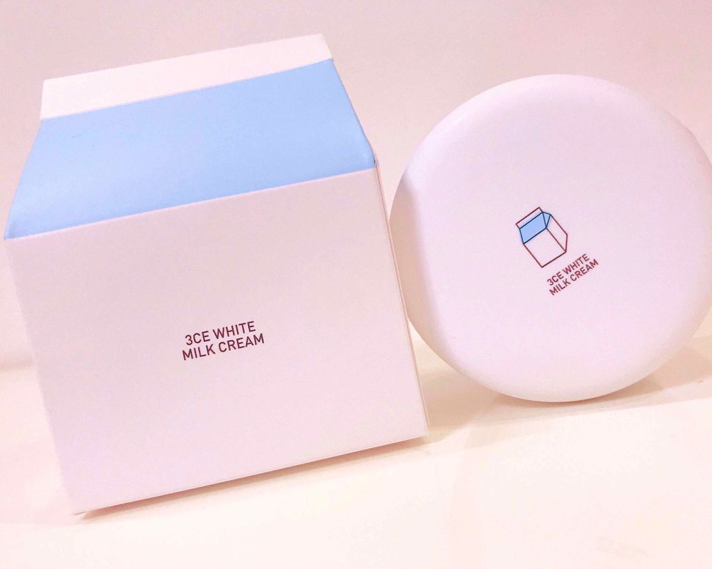 WHITE MILK CREAM/3CE/フェイスクリームを使ったクチコミ(1枚目)