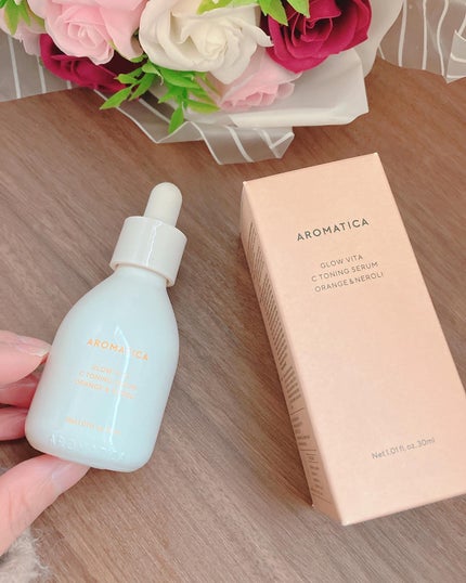 グロービタCトーニングセラム/AROMATICA/美容液を使ったクチコミ(8枚目)