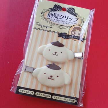 サンリオ 前髪クリップのクチコミ「最近の購入品

🍮ポムポムプリン🍮のヘアクリップ　￥550

ドンキで買いました！
好きなYo.....」（2枚目）