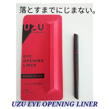 EYE OPENING LINER/UZU BY FLOWFUSHI/リキッドアイライナーを使ったクチコミ（1枚目）