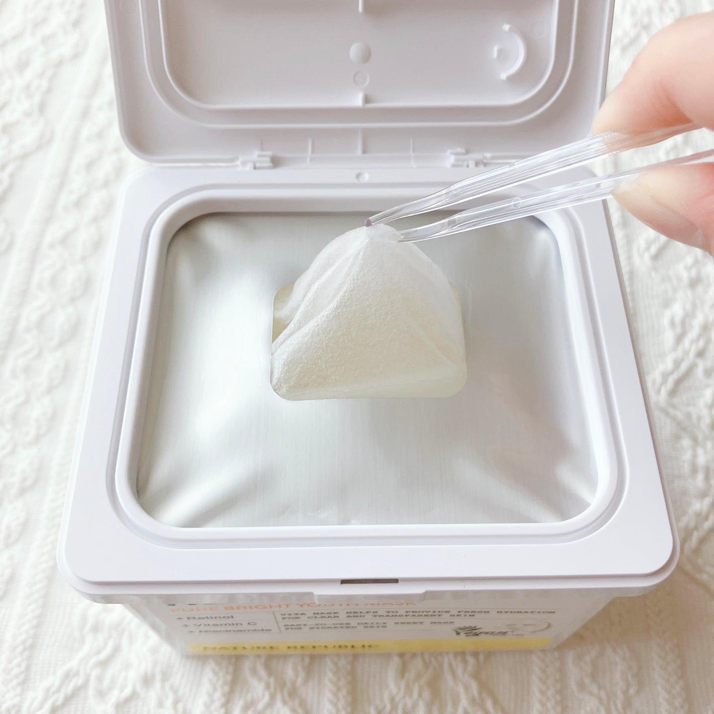 キューブマスク レチノール/ネイチャーリパブリック/シートマスク・パックを使ったクチコミ(3枚目)