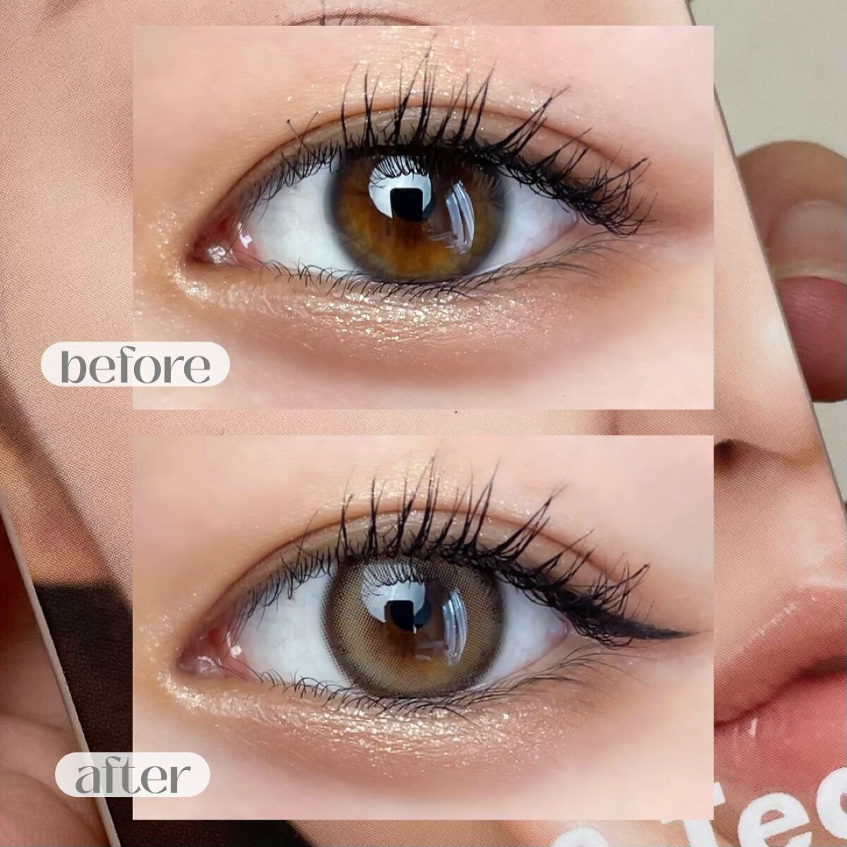 chuuLENS Milk&Tea 1day/chuu LENS/ワンデー(1DAY)カラコンを使ったクチコミ(4枚目)