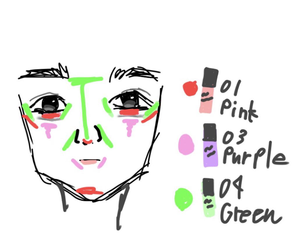 コントロールカラーベース 03 パープル(Purple)/KiSS/化粧下地を使ったクチコミ（2枚目）