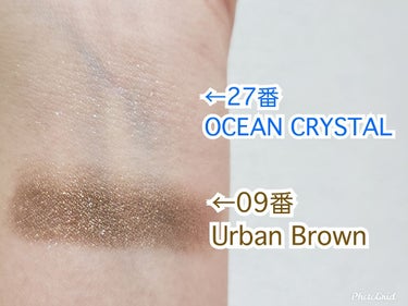 プリズム エアー シャドウ 27 OCEAN CRYSTAL/CLIO/シングルアイシャドウを使ったクチコミ（2枚目）