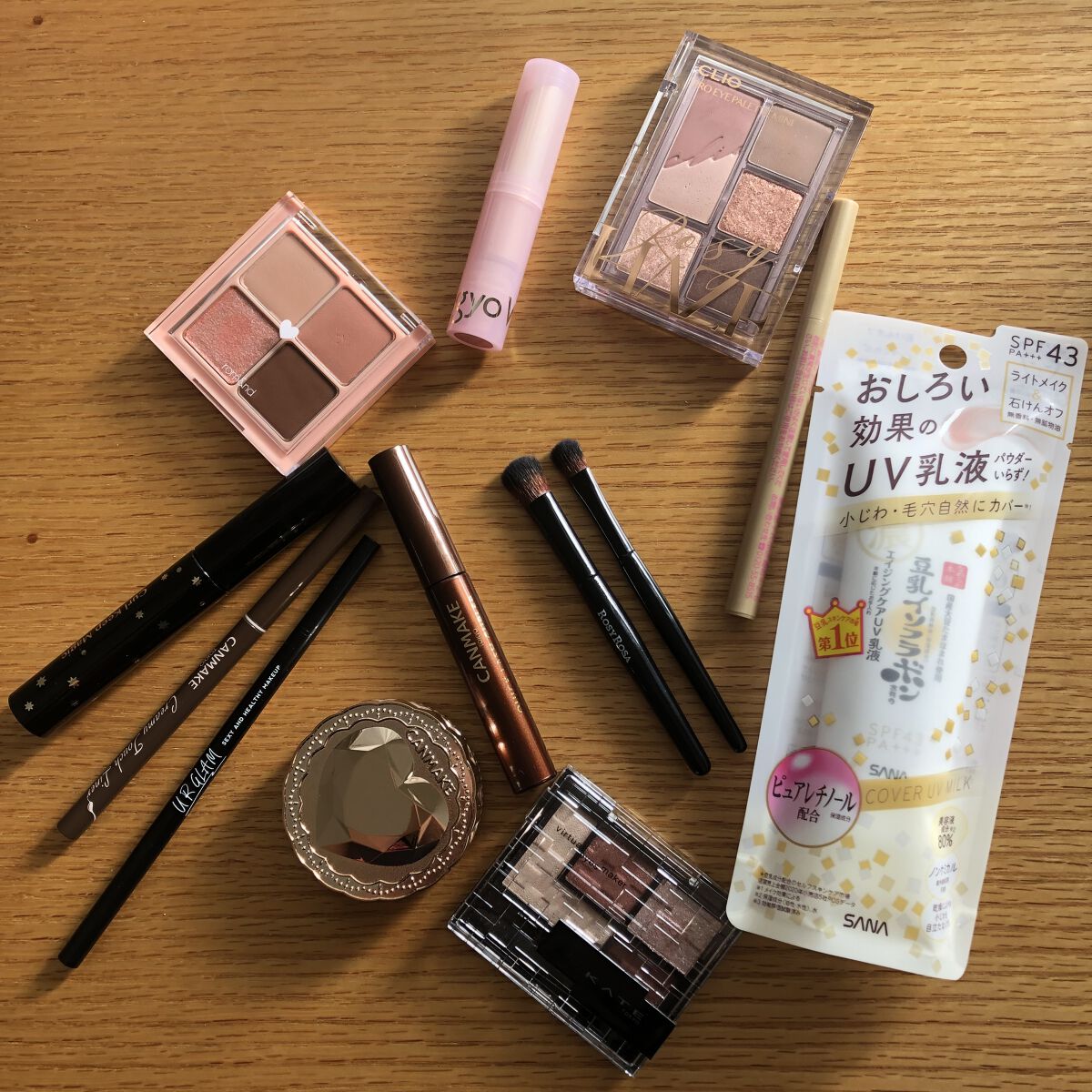 ファイバーアイシャドウブラシセット/ロージーローザ/メイクブラシを使ったクチコミ（1枚目）