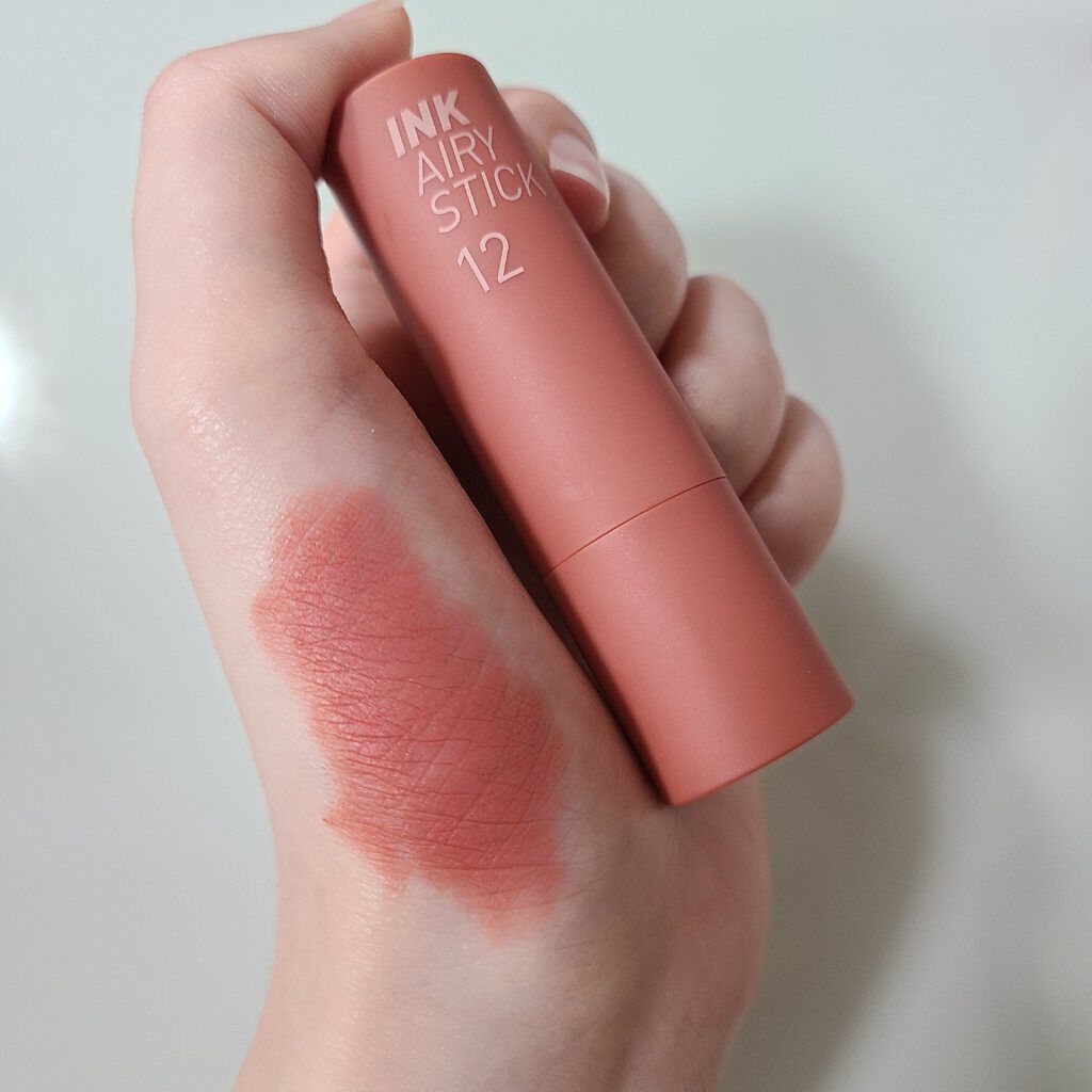 インク エアリー ベルベット スティック/PERIPERA/口紅を使ったクチコミ（3枚目）