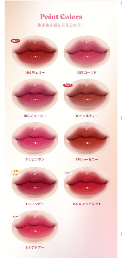 フルーティーグラムティント/Laka/リップティントを使ったクチコミ(4枚目)