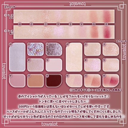 イロミッケ 8色アイシャドウパレット/iromikke/アイシャドウパレットを使ったクチコミ(2枚目)