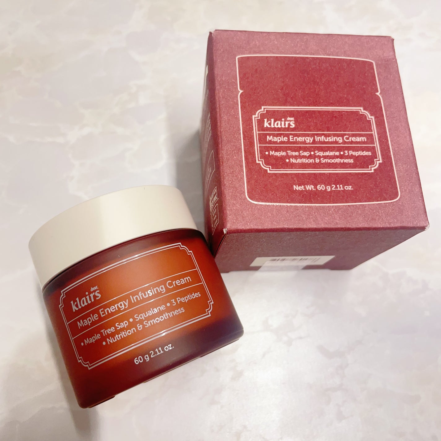 メープルエナジーインフュージングクリーム/Klairs/フェイスクリームを使ったクチコミ(4枚目)
