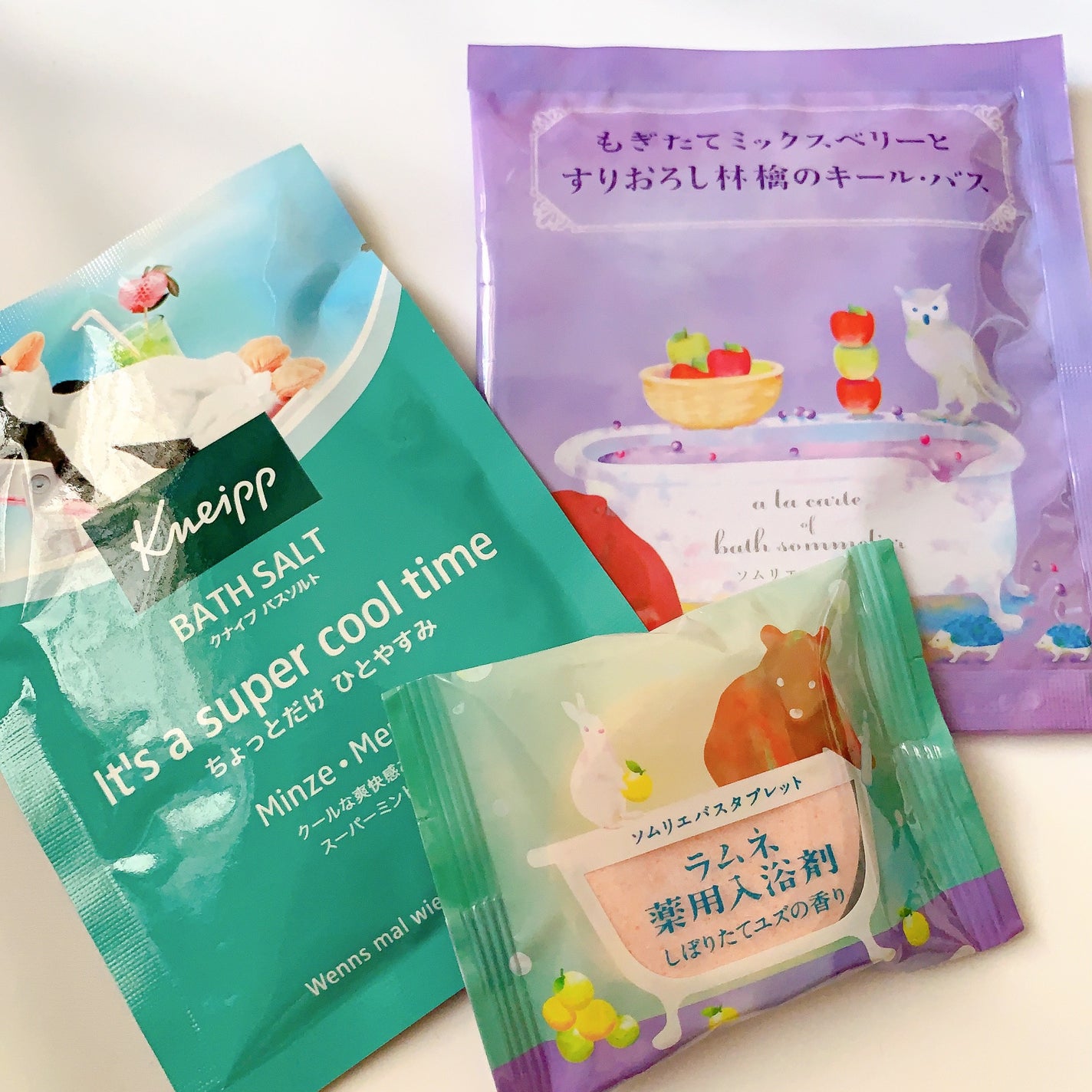 ソムリエ バスソルト もぎたてミックスベリーとすりおろし林檎のキール・バス/charley/無機塩系入浴剤を使ったクチコミ(1枚目)