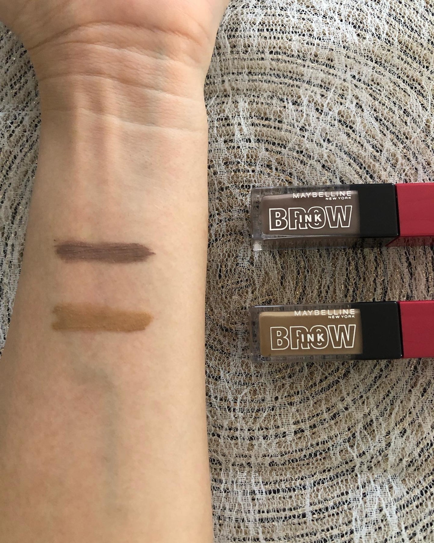 ブロウインク 3D スタイリングジェル/MAYBELLINE NEW YORK/眉マスカラを使ったクチコミ(4枚目)