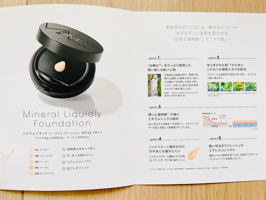 ミネラルリキッドリー ファンデーション SPF22 PA++/MiMC/リキッドファンデーションを使ったクチコミ(5枚目)