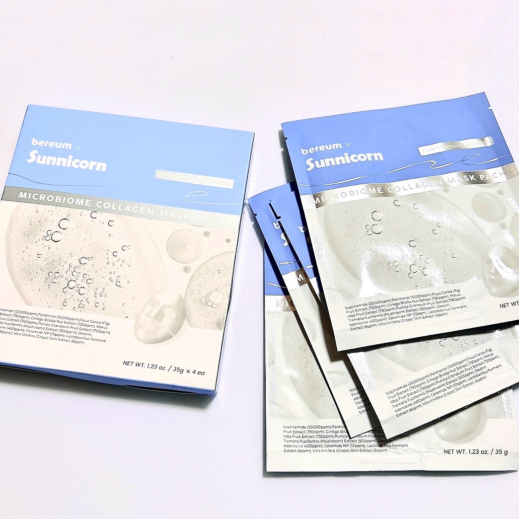 マイクロバイオームコラーゲンマスクパック/Sunnicorn/シートマスク・パックを使ったクチコミ（1枚目）