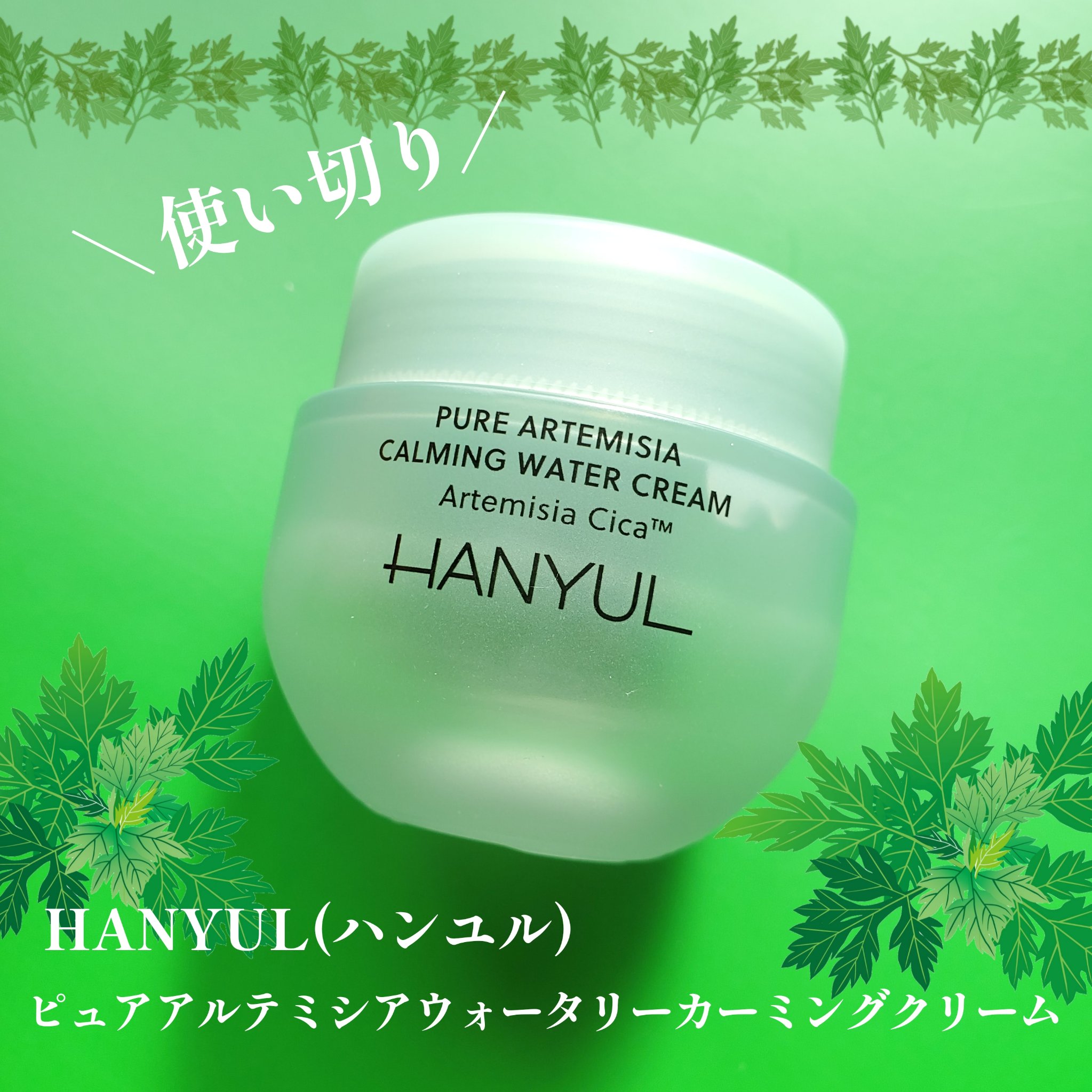 ピュアアルテミシア カーミングウォータークリーム/HANYUL(ハンユル)/フェイスクリームを使ったクチコミ（1枚目）