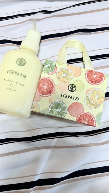 爽やかな香りで、すべすべお肌に。

【IGNIS　サニーサワー オールウォッシュ】
…400ml ¥3,630(税込)

サンプルを店頭でいただいてから、購入しました💕
香りが本当に爽やかで好きだったの