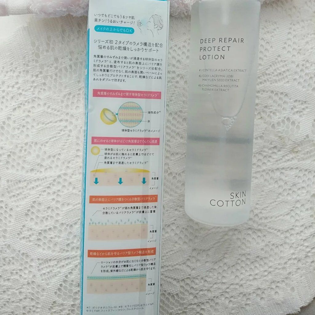 濃厚リペア プロテクトローション/スキンコットン/ミスト状化粧水を使ったクチコミ(3枚目)