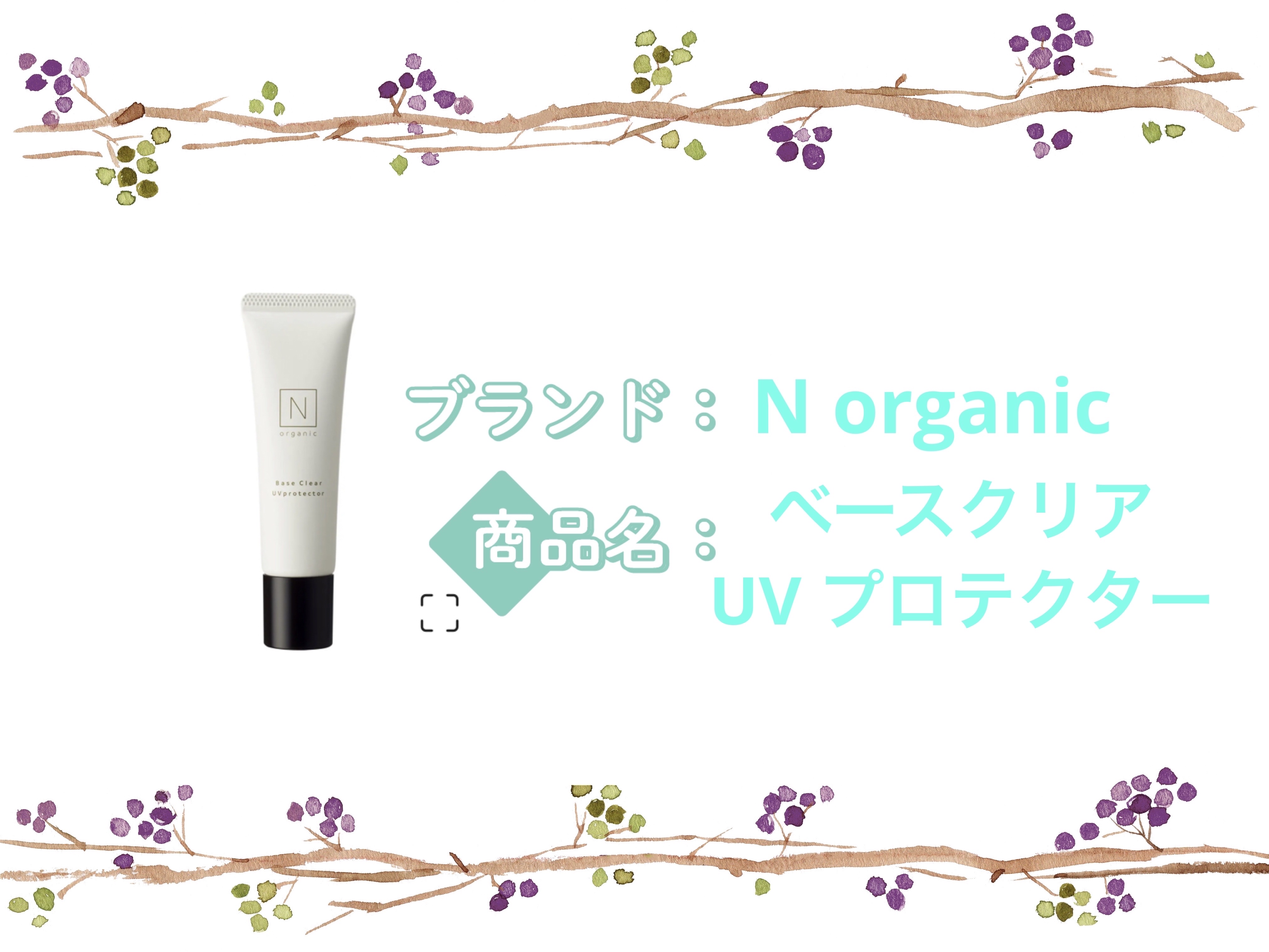 ベース クリアUVプロテクター/Ｎ organic/日焼け止めクリームを使ったクチコミ（1枚目）