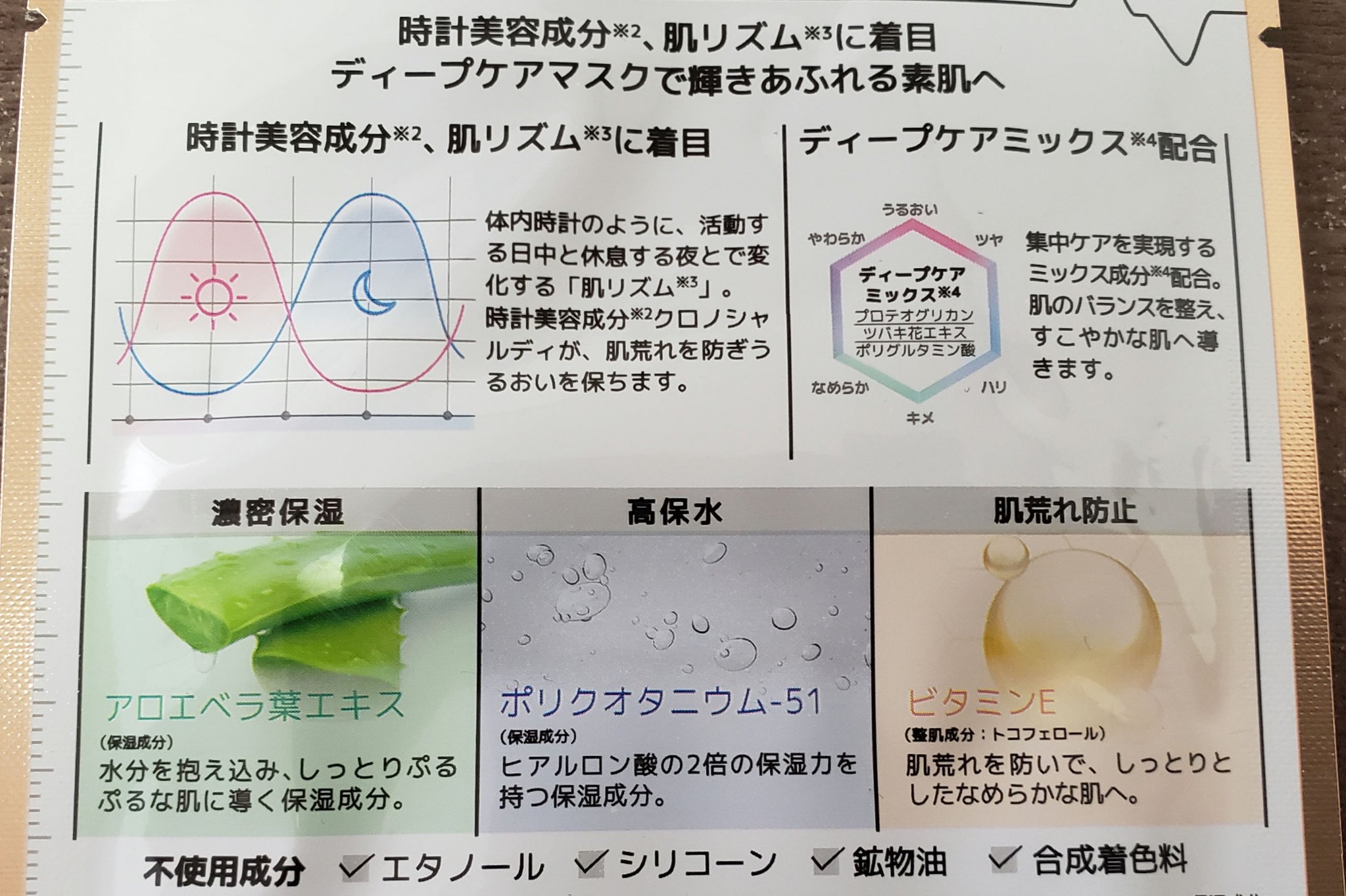 ディープケアマスク アロエ/RISM/シートマスク・パックを使ったクチコミ（2枚目）