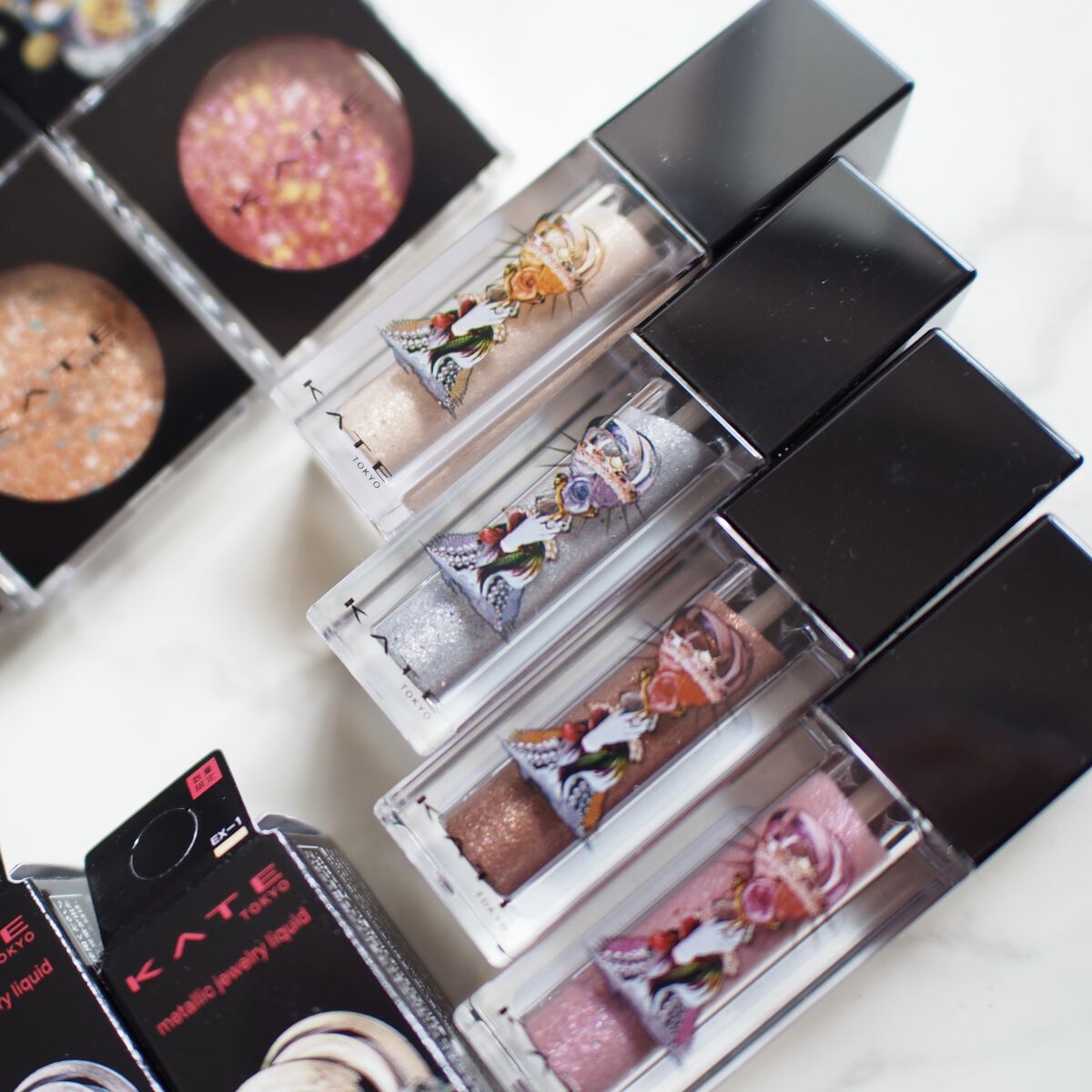 メタリックジュエリーリキッド EX-3 コッパーブラウン系/KATE/リキッドアイシャドウを使ったクチコミ（1枚目）