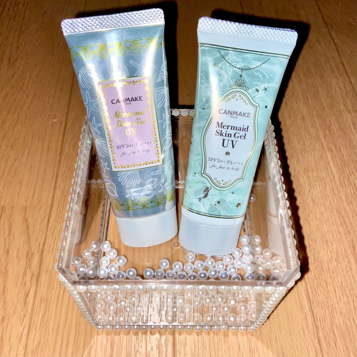 マーメイドスキンジェルUV/キャンメイク/日焼け止めジェルを使ったクチコミ（1枚目）
