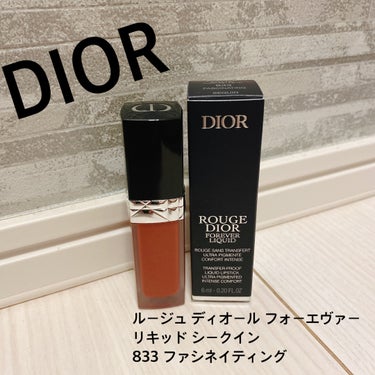 Dior ルージュディオールフォーエヴァーリキッドシークインのクチコミ「DIOR
🎄クリスマス コレクション 2023 数量限定品🎄
購入しました🥰🥰

ルージュ デ.....」（1枚目）