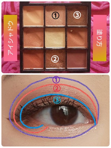 UR GLAM　BLOOMING EYE COLOR PALETTE/U R GLAM/アイシャドウパレットを使ったクチコミ（5枚目）