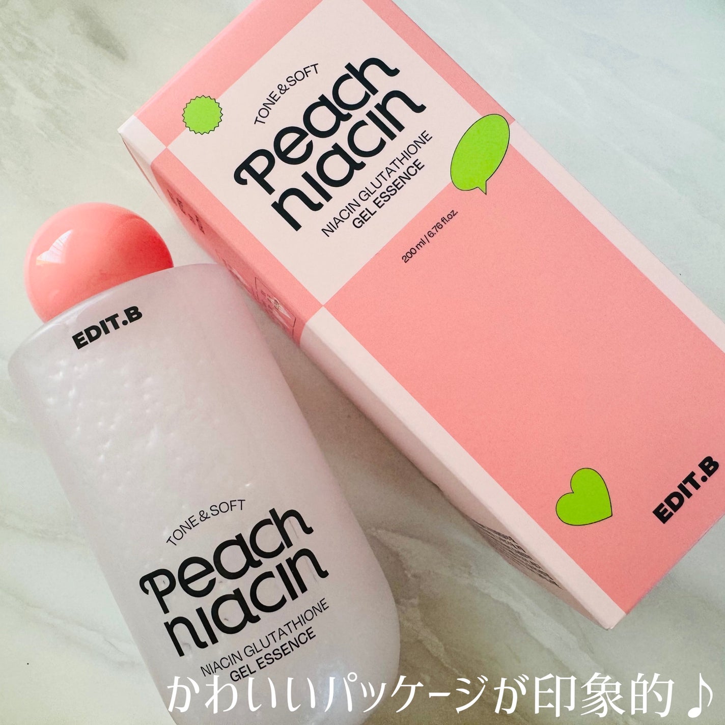ピーチ ナイアシンアミド GLT ジェルエッセンス/EDIT.B/美容液を使ったクチコミ(3枚目)