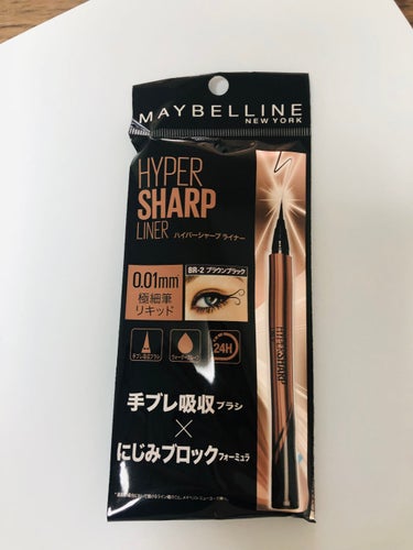 ハイパーシャープ ライナー R/MAYBELLINE NEW YORK/リキッドアイライナーを使ったクチコミ（1枚目）