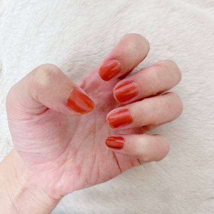 グロッシーコート テラコッタ【旧】/スキューズミー/オールインワンネイルを使ったクチコミ(2枚目)