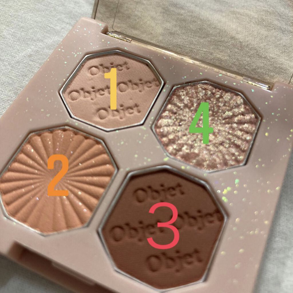 プレイカラーアイズ ミニオブジェ/ETUDE/アイシャドウパレットを使ったクチコミ（3枚目）