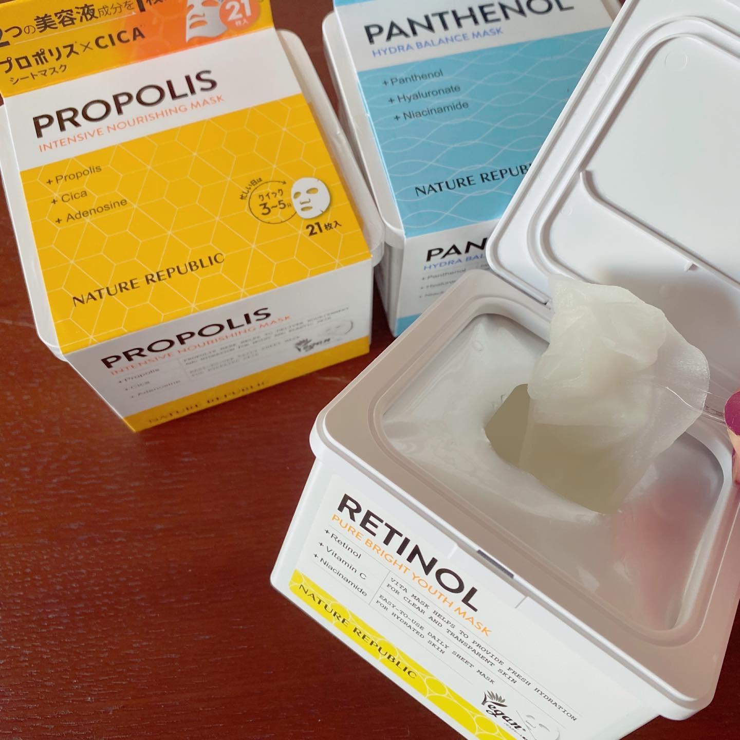 キューブマスク プロポリス/ネイチャーリパブリック/シートマスク・パックを使ったクチコミ（2枚目）