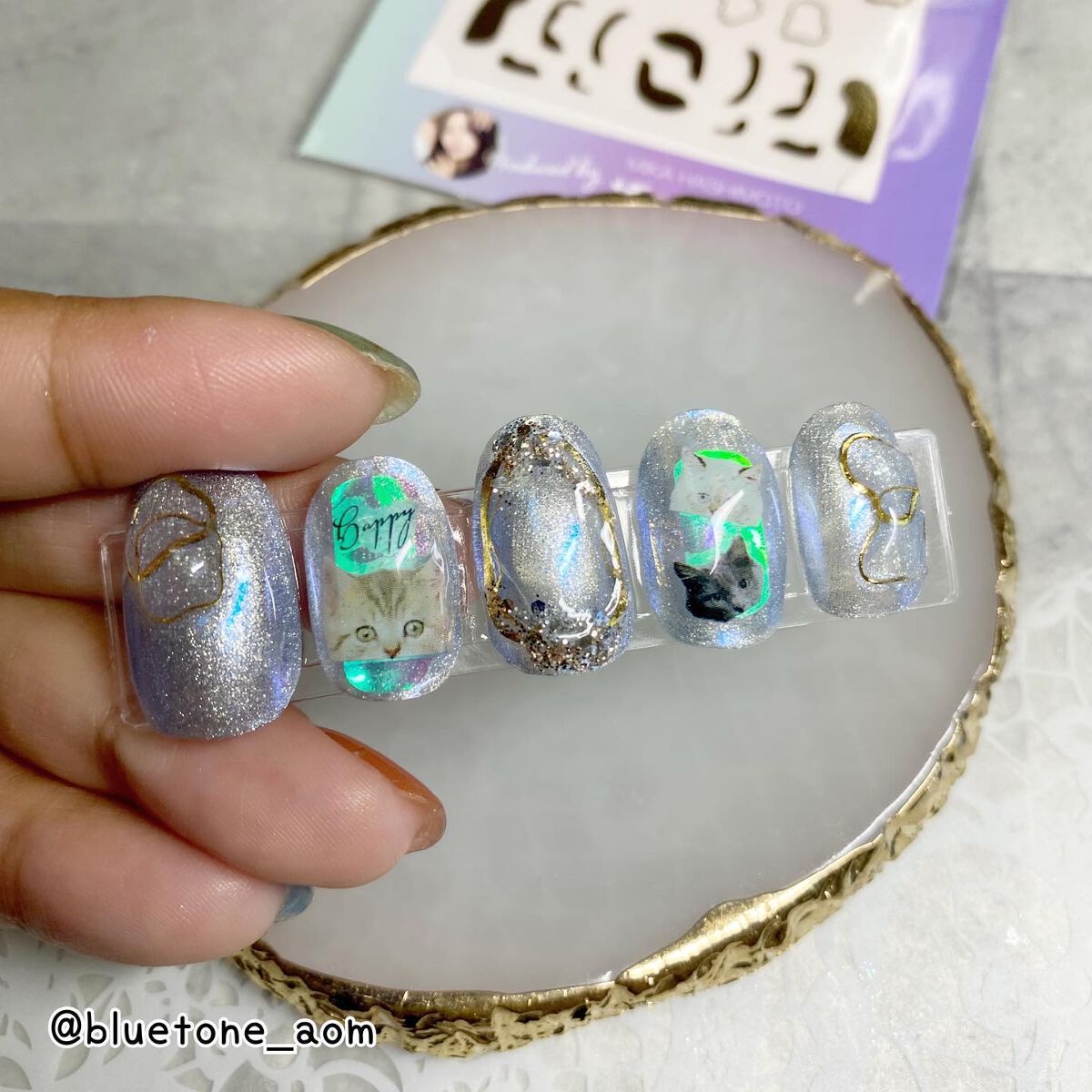 ネイルシール/キャンドゥ/ネイルシールを使ったクチコミ（3枚目）