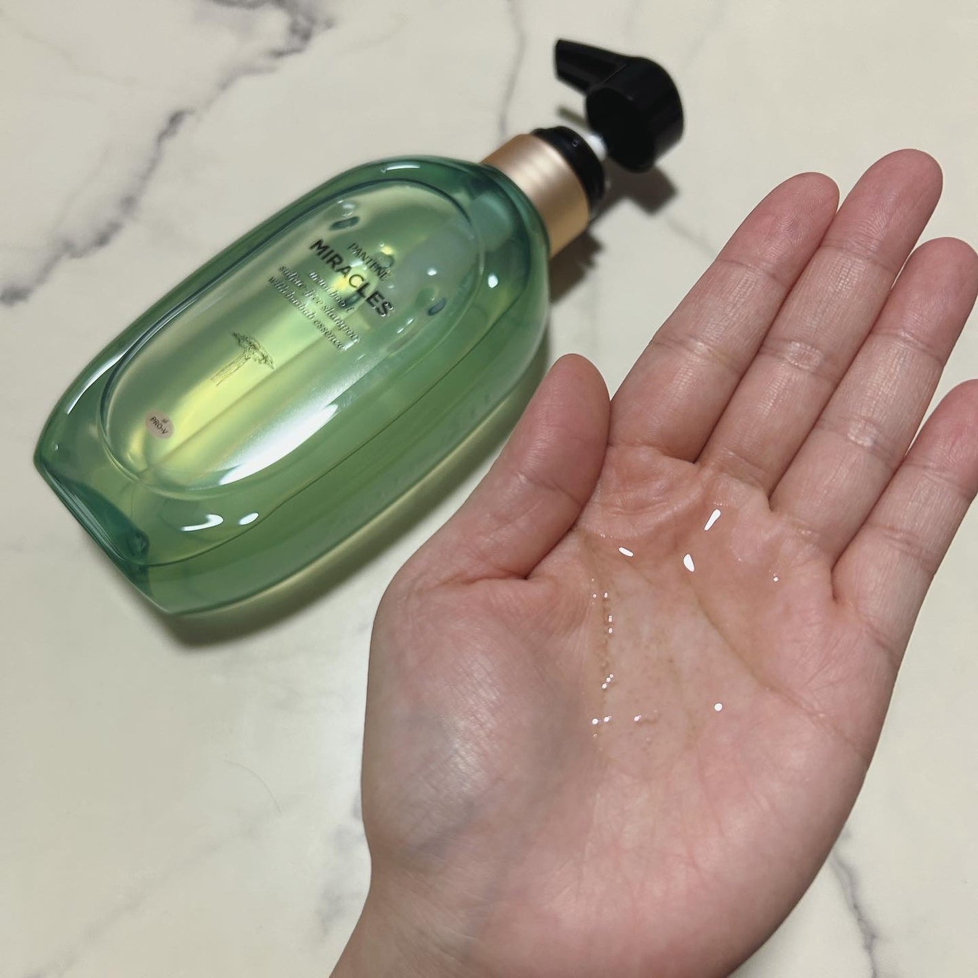 ミラクルズ うるおいブースト シャンプー/トリートメント/パンテーン/市販シャンプーを使ったクチコミ(2枚目)