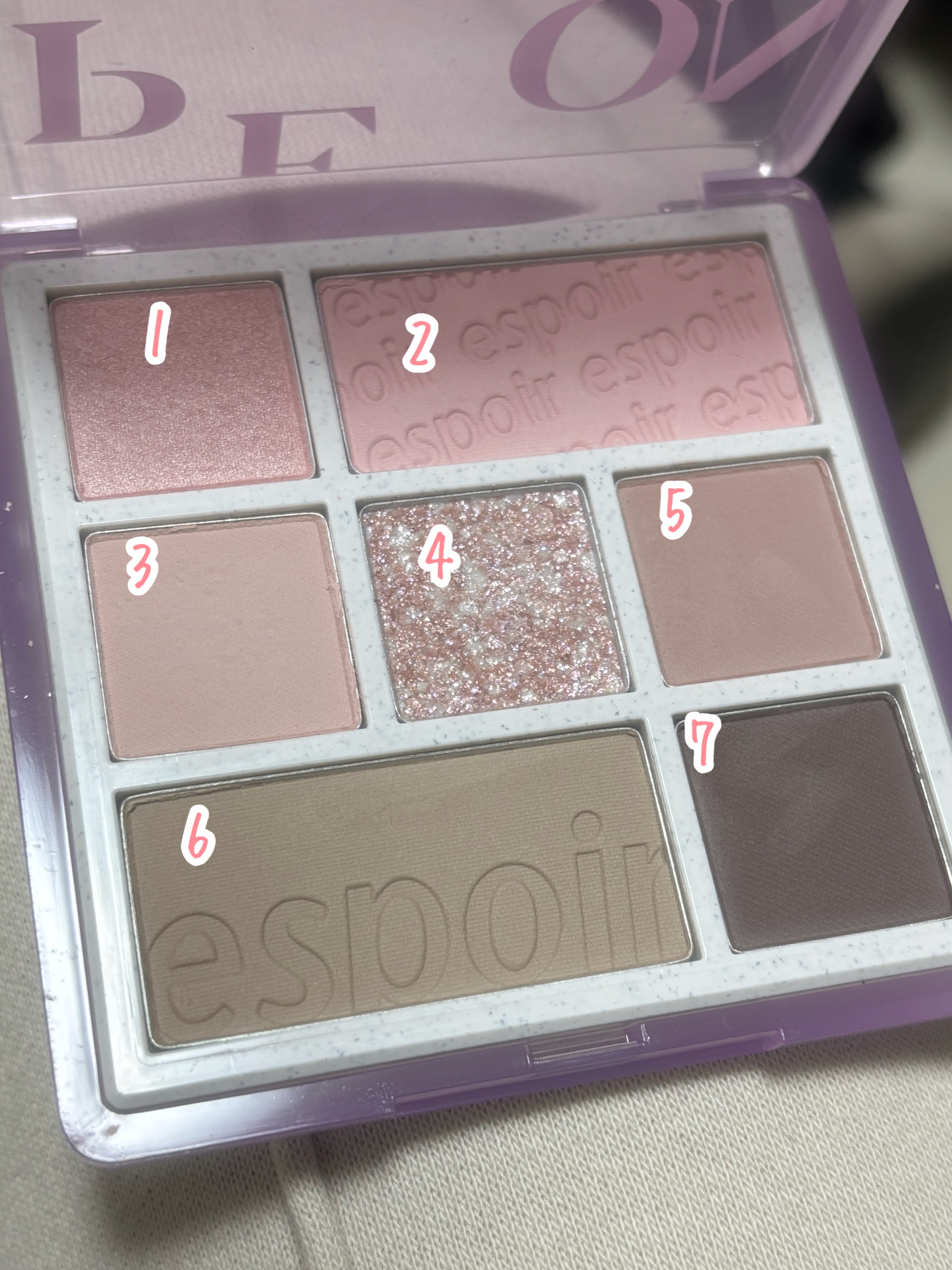 リアルアイパレット 10 ピオニーラテ/espoir/マルチパレットを使ったクチコミ（2枚目）