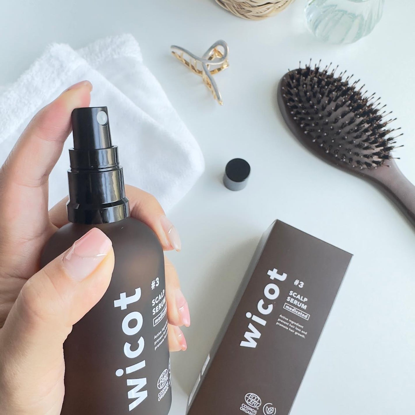 薬用スカルプセラム/wicot/頭皮ローションを使ったクチコミ(3枚目)