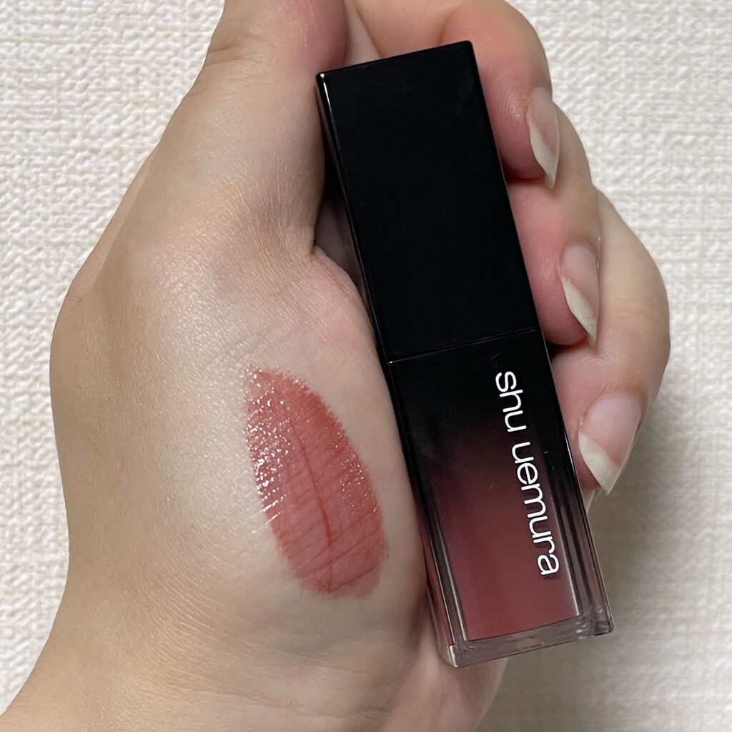  ルージュ アンリミテッド リキッド ラッカー/shu uemura/口紅を使ったクチコミ（3枚目）