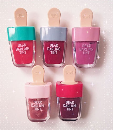 ディアダーリン ウォータージェルティント (アイスティント)/ETUDE/口紅を使ったクチコミ(1枚目)