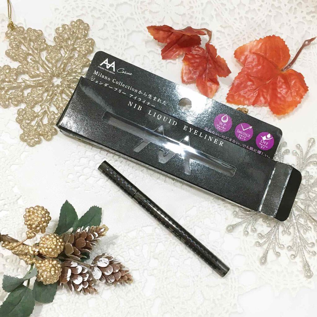 ニブ リクイドアイライナー BK1/ATSUSHI NAKASHIMA Cosme/リキッドアイライナーを使ったクチコミ（1枚目）