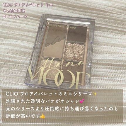 プロ アイパレット ミニ/CLIO/アイシャドウパレットを使ったクチコミ(2枚目)