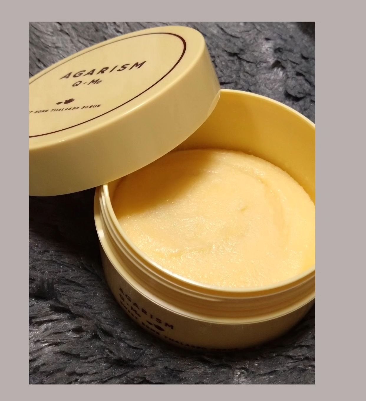 Q+Me スウィートボムタラソスクラブレモンティーの香り/AGARISM/バスト・ヒップケアを使ったクチコミ(2枚目)