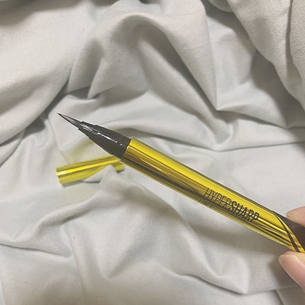 ハイパーシャープ ライナー R BK-1 漆黒ブラック/MAYBELLINE NEW YORK/リキッドアイライナーを使ったクチコミ(3枚目)