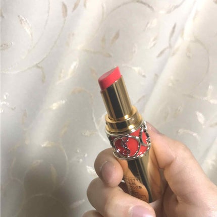 ルージュ ヴォリュプテ シャイン/YVES SAINT LAURENT BEAUTE/口紅を使ったクチコミ(2枚目)